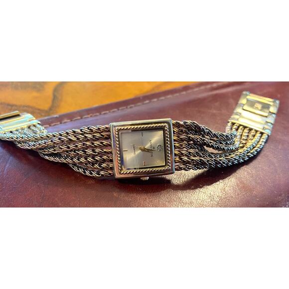 Women's 20mm Gold Tone Anne Klein Diamond Watch, 10/7670 - Picture 2 of 5